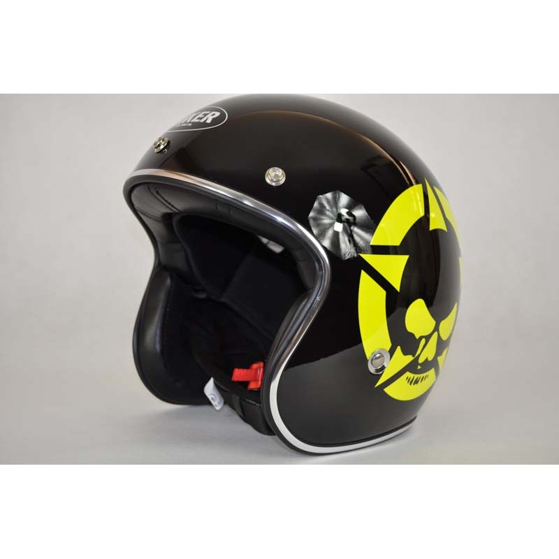 "BIKER" hjälm gul