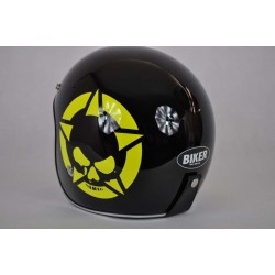 "BIKER" hjälm gul