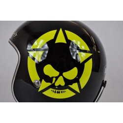 "BIKER" hjälm gul