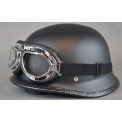 Öppet hjälm "tysk militär" med glasögon