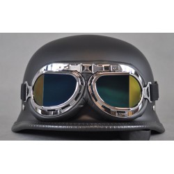 Öppet hjälm "tysk militär" med glasögon