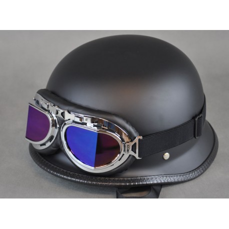 Öppet hjälm "tysk militär" med glasögon