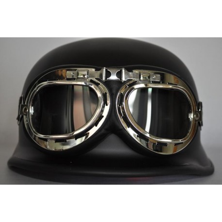 Öppet hjälm "tysk militär" med glasögon