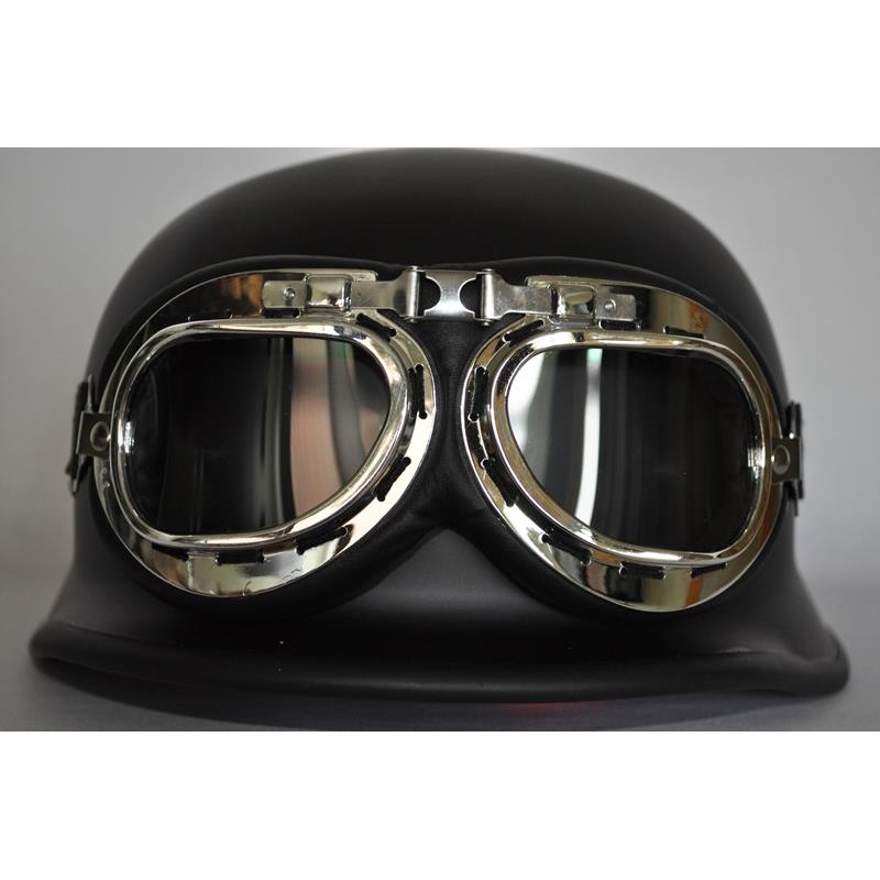 Öppet hjälm "tysk militär" med glasögon