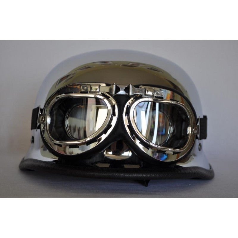 Öppet hjälm "krom"